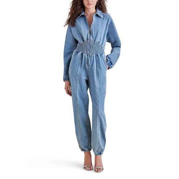 Steve Madden Apparel Tuta Intera Donna Apolline Jumpsuit - Gamba Larga E Top Halter In Crêpe - 3